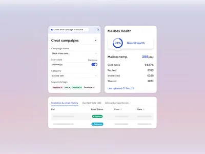 UI Components - UIUX Design components crm dashboard design email email marketing email template email ui design email uiux finance landing page marketing components new ui ui components ui design uiux web app web design website