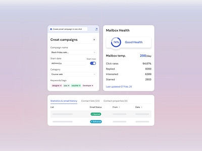 UI Components - UIUX Design components crm dashboard design email email marketing email template email ui design email uiux finance landing page marketing components new ui ui components ui design uiux web app web design website