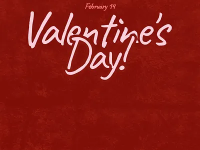 Valentine's Day card design development artwork banner brochure card cards creative design graphic design graphicdesign graphics illustraion illustrations minimalism poster poster design red typography valentinecard valentinesday visual design