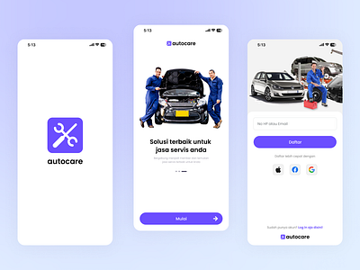 Autocare App - Sign Up dailyui designchallenge uidesign uiux uxdesign