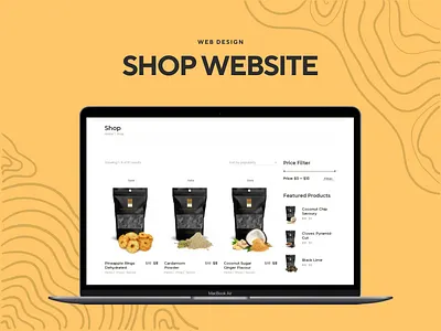 SHOP WEBSITE design minimal ui web web design web ui web ux website