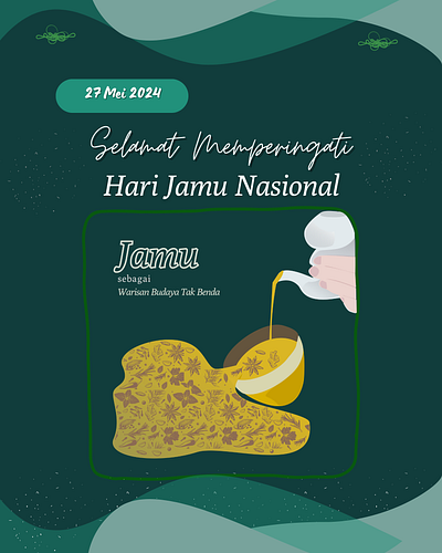 Jamu day poster design illustration graphic design illustration jamu day poster design vector