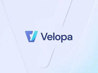 Velopa - Fintech Logo animate b2b bank brand branding dipa inhouse finance fintech logo money pay payment saas startup transaction visual identity wealth wealth management