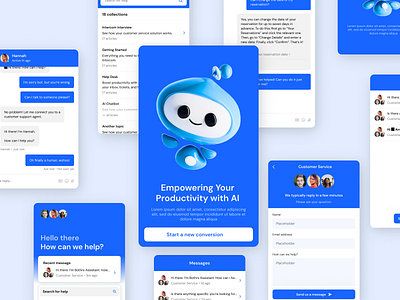 Chatbot UI Design ui website