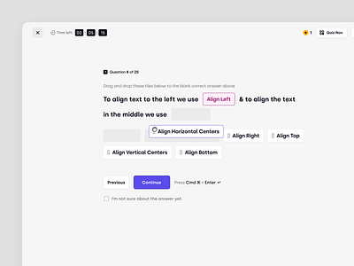 Trenning – Interactive Course Quiz System for Learners assessment course education education platform knowledge base learning management system learning path lms online course product design quiz saas saas design school student team training ui ux web design wiki