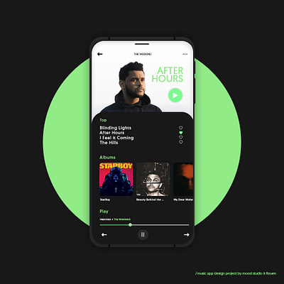 Music app design deezer design mobile mockup spotify typography ui ui design uiux ux uxdesign