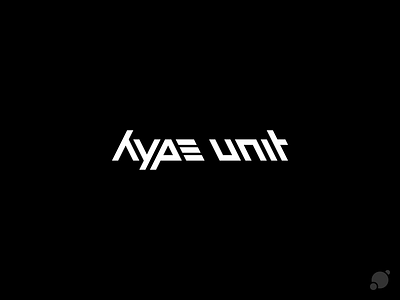 Hype Unit logo black and white blackorbitart branding creative font logo geometric graphics design hype unit logo typography vector graphics лого логотип