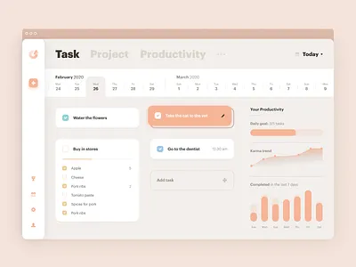Task manager v1 (Home Desktop/Mobile) desktop app mobile app ui ux design web design