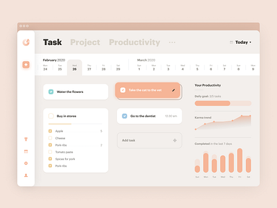 Task manager v1 (Home Desktop/Mobile) desktop app mobile app ui ux design web design