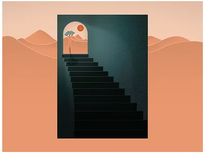 Heat Rises design heat illustration rises seasonal depression soulsight surreal texture vector winter