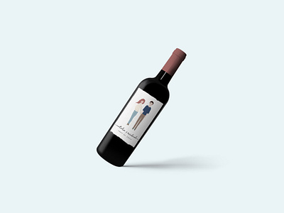 Wine Label illustration wine