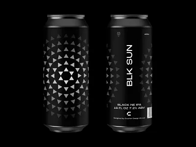 2020 beer can 001 beer beer art beer branding beer label circle sun triangles