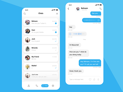 Messages App design message app