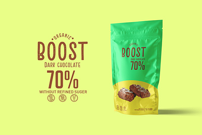 Boost Dark Chocolate 2020 canada creativity design illustrator montreal new package package design packaging photoshop poster poster art