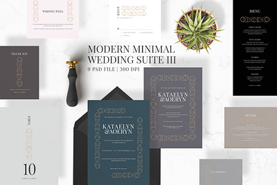 Modern Minimal Wedding Suite III bride diy elegant feminine groom invitation invitations invite letterpress minimal modern party pink simple template wedding card wedding invitation weddinginvite weddings