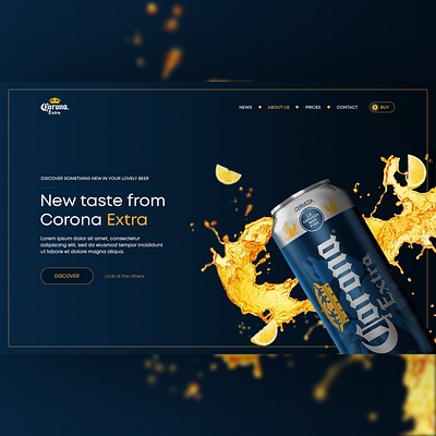 Beer promo beer design promo ui ux web website