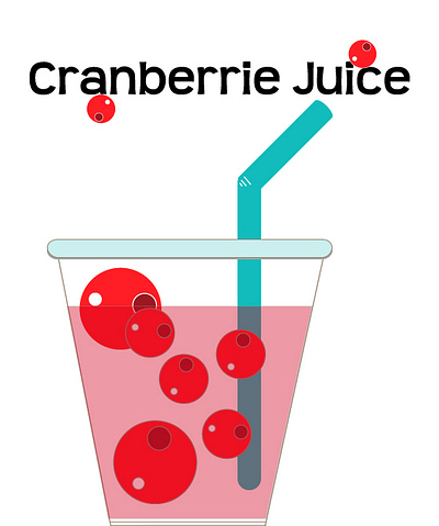 cranberriejuice vector vectorart