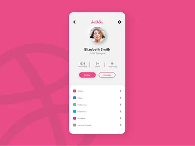 Daily UI 6 - User Profile adobe xd design dribbble profile ui ui challenge user user profile ux web webdesign