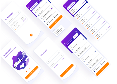 Flight Booking App blue booking booking app dailyui flight flight app flight booking flight booking app flight search flights plane purple search search app ui uidesign ux uxdesign white