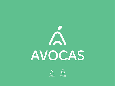 Avocado+A app avocado brand branding clean concept design fruit identity illustration letter logo minimal modern vector