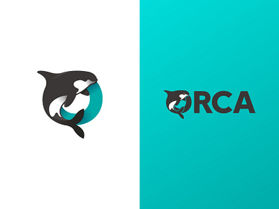 ORCA Logo branding character concept design environment environmental illustration illustrator logo logo design logos o logo orca whale whales