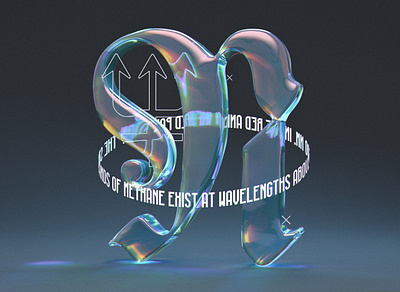 Neptune 3d 3d art 3d illustration blackletter cinema 4d design dispersion fraktur redshift type typography