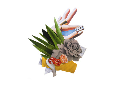 Undo collage collage art cut design dice graphic graphic design graphicdesign hand handmade paste plants