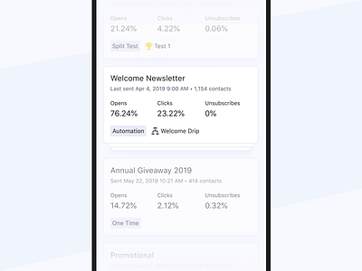 Grouped Cards animaton app cards collapse expand group ios mobile ui