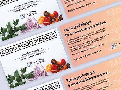 Good Food Makers design designs graphic design layout photography postcard print design