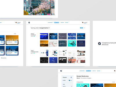 University course dashboard assignments canvas cards course dashboard dashboard ui design interaction interface landing school template ui uiux university ux web web design web designer