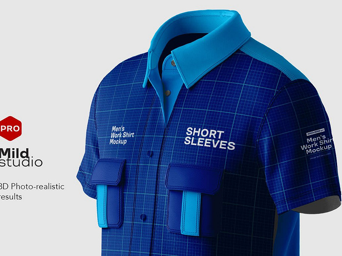 Men's Workshirt Mockup by Milddesign Studio on Dribbble