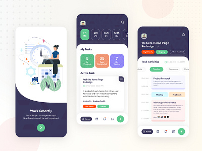 Task Management App asana dashboard app design management app managing report task task app task management task manager tasks todo todo app todolist ui uidesign userinterface