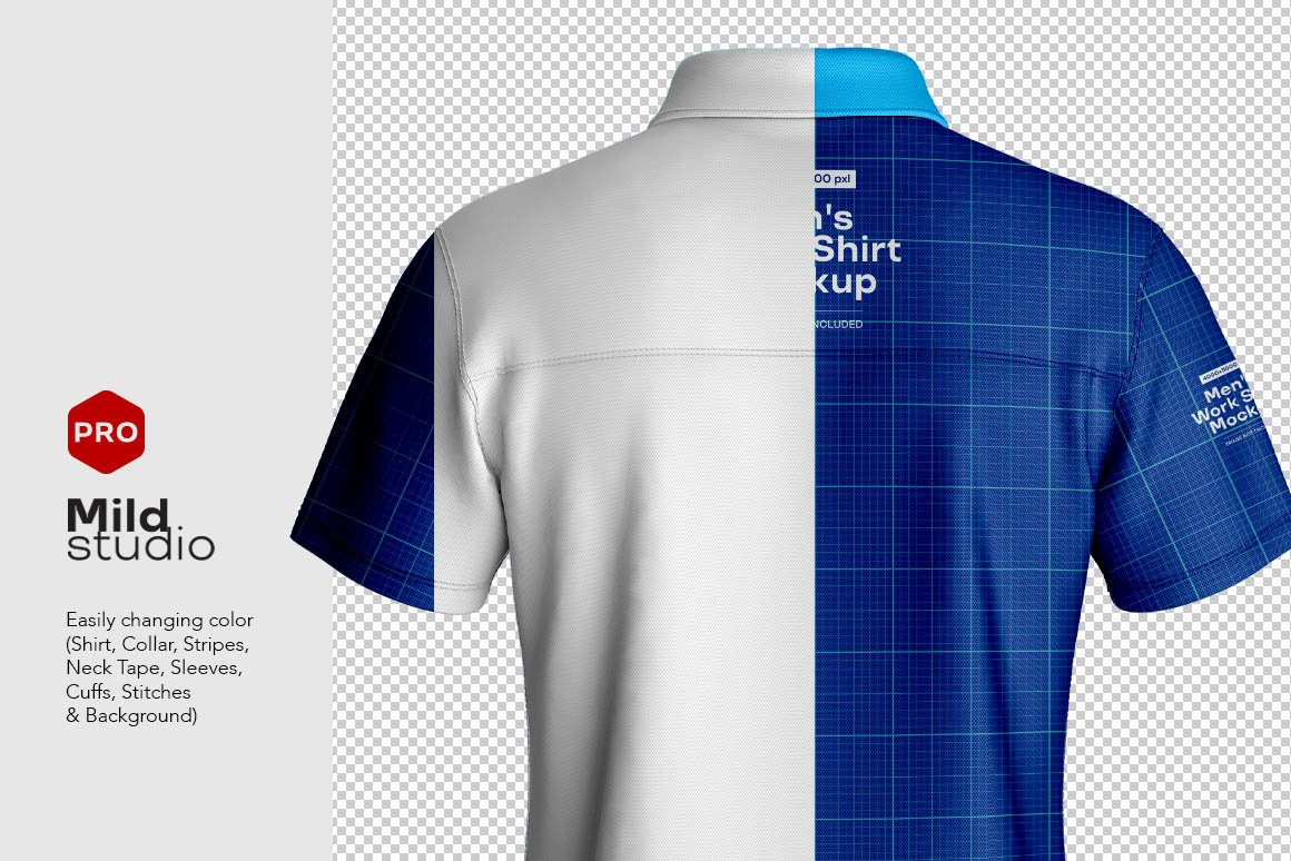 Men's Workshirt Mockup by Milddesign Studio on Dribbble