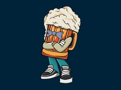 Franky Fresh Sud Bud beer art design illustration illustrator photoshop procreate