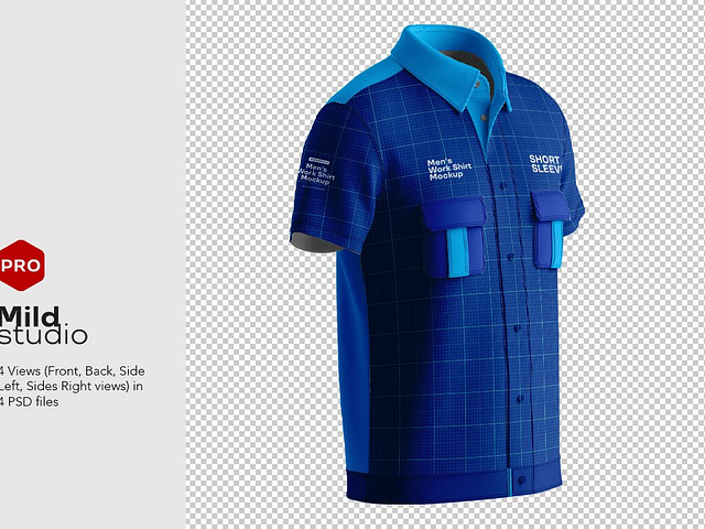 Men's Workshirt Mockup by Milddesign Studio on Dribbble