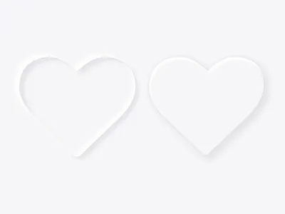 Like Unlike Neomorphism bookmark favorite favorites heart heart logo hearts icon icon design like like button negative space neomorphic neomorphic icon neomorphic icons neomorphism save shadow shadows ui design unlike