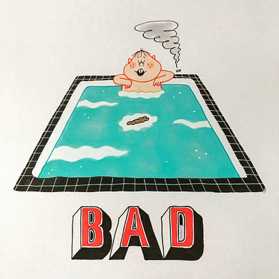 Bad Boy bad boy comics copic design illustration prismacolor vintage watercolor