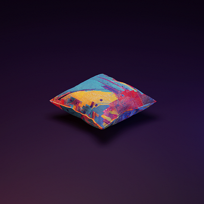 Isometric pillow 3d 3dpillow abstractrender isometric3dblender isometricpillow