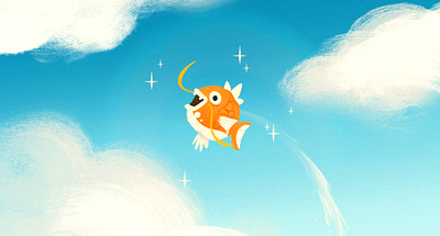 magikarp! character design illustraion pokemon