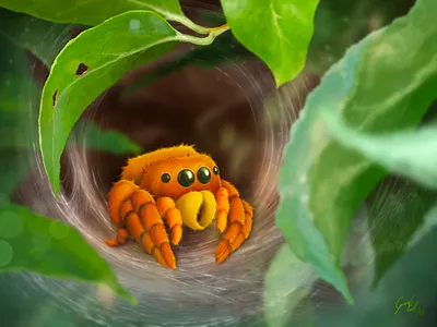 Spidey - Different Eyes animal cartoon character childrens illustration cute illustration procreate