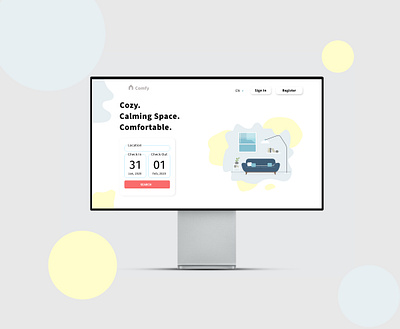 Comfy - Room rent for everyone! adobexd design simple ui uiux uiuxdesign ux
