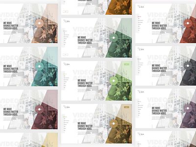 Delack Color Exploration color exploration color palette earthy grid grid layout imagery interface layout exploration mockup screens ui ux video web design