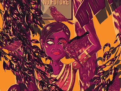 No Nature No future artdirection branding communication design design digital art illustration illustrator nature poster art printmaking thoughts vector vector art