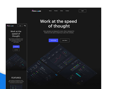 Figma Startup Product Template design resources figma freebies landing page