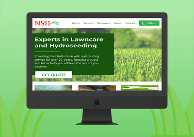 Landing Page Redesign: Lawncare Company design ui ux web site web ux