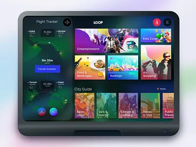Loop Inflight Experience app design experience flight app illustraion illustration inflight interaction ui ux