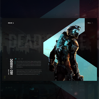 Dead Space concept concept dead space design ui ux web website