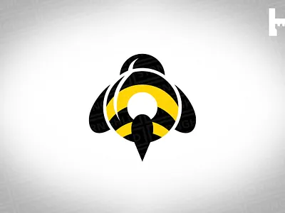 Bumble Bee Vector Logo Template bee branding bumblebee design gold logo minimallogo template vector