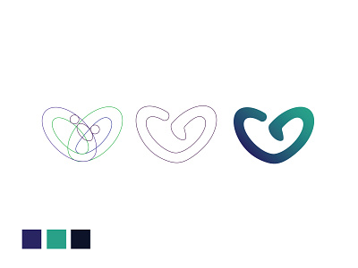 Gencure Logo Process @emtelier adobe illustrator brading design branding design icon illustration logo vector