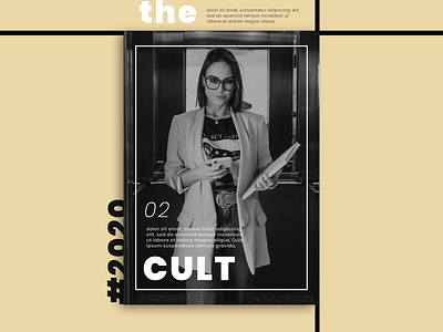 Cult branding design flat illustration typography ui ux web
